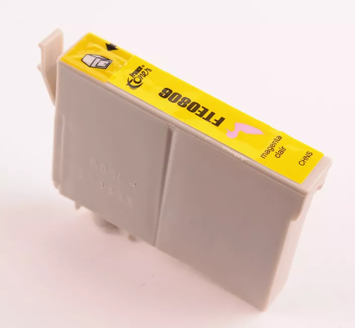 Cartouche d'encre FranceToner équivalent à EPSON T0806 Série colibri (C13T08064011) - MAGENTA CLAIR - Format Standard