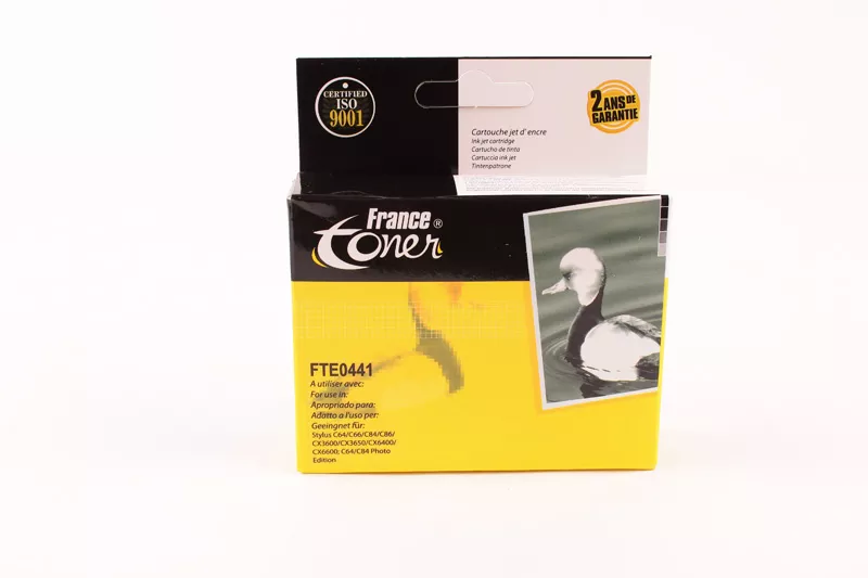 Cartouche d'encre FranceToner équivalent à EPSON T0441 Série Parasol (C13T044140) - NOIR - Format Standard