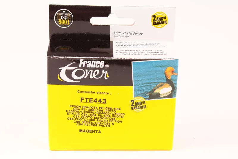 Cartouche d'encre FranceToner équivalent à EPSON T0443 Série Parasol (C13T044340) - MAGENTA (rouge) - Format XL