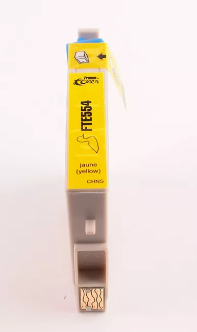 Cartouche d'encre FranceToner équivalent à EPSON T0554 Série Canard plastique (C13T055440) - JAUNE - Format Standard