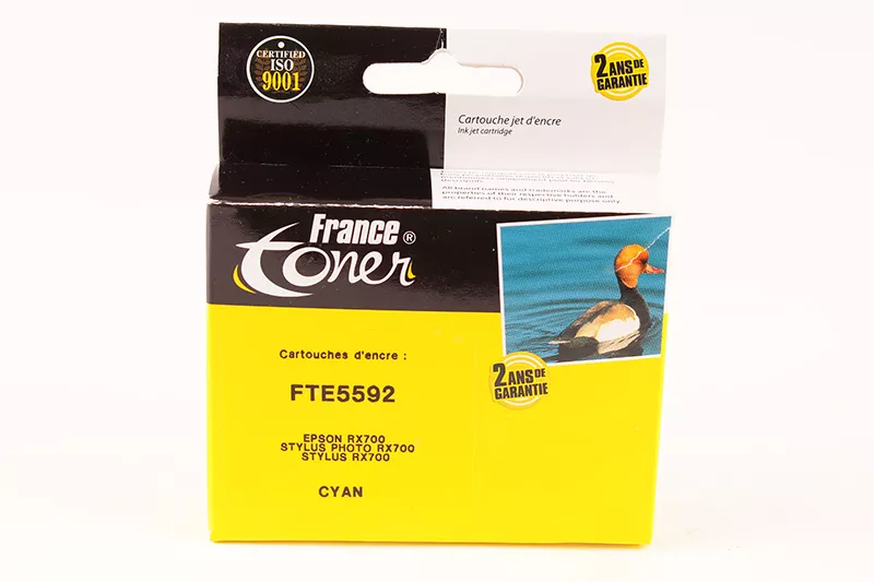 Cartouche d'encre FranceToner équivalent à EPSON T5592 (C13T559240) - CYAN (bleu) - Format Standard