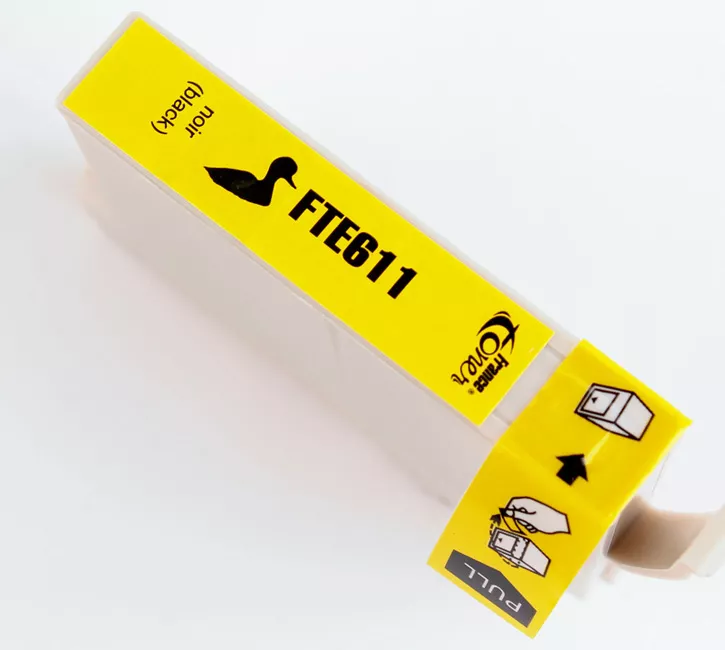 Cartouche d'encre FranceToner équivalent à EPSON T611 Série ourson (C13T061140) - NOIR - Format Standard