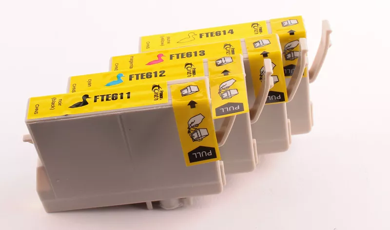 Pack de 4 cartouches d'encre FranceToner équivalent à EPSON T0615 Série ourson (C13T061540) - 4 COULEURS - Format Standard