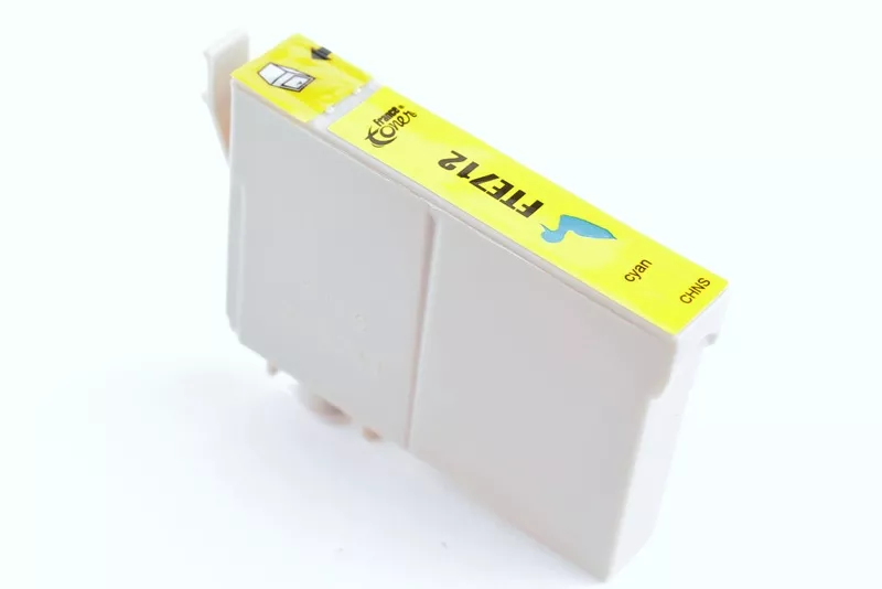 Cartouche d'encre FranceToner équivalent à EPSON T0712 Série Guépard (C13T071240) - CYAN (bleu) - Format Standard