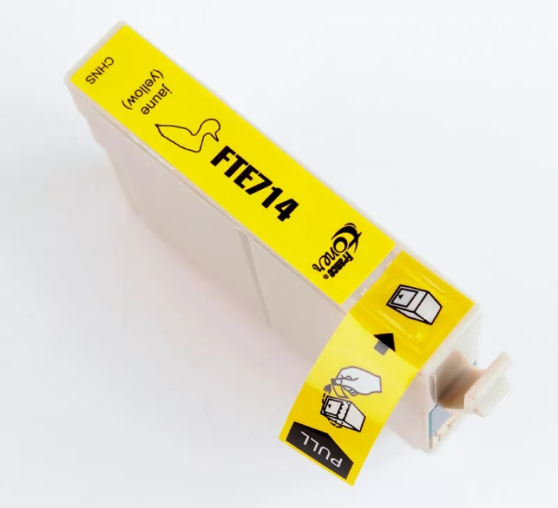 Cartouche d'encre FranceToner équivalent à EPSON T0714 Série Guépard (C13T07144012) - JAUNE - Format Standard