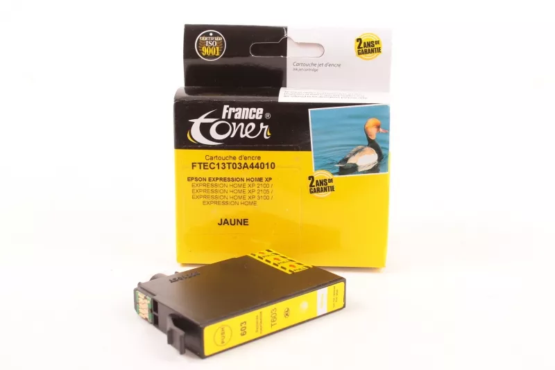 Cartouche compatible avec epson 603 xl jaune pour epson xp-3100 xp