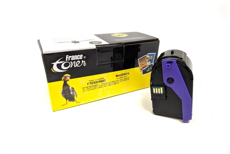 Toner FranceToner équivalent à EPSON C13S050603 - MAGENTA (rouge) - Format Standard
