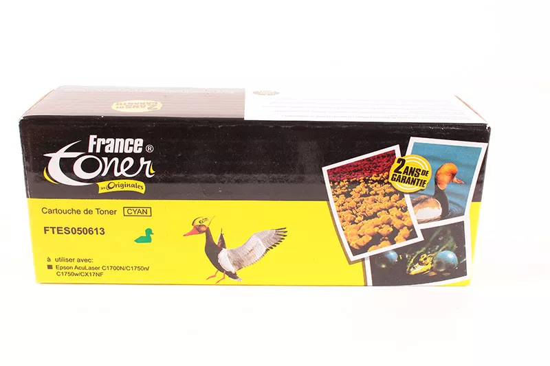 Toner FranceToner équivalent à EPSON 613 (C13S050613) - CYAN (bleu) - Format Standard