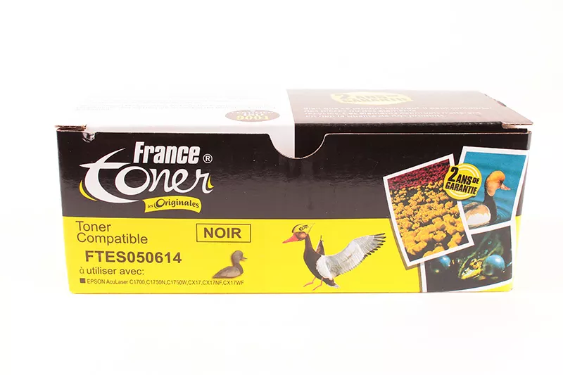 Toner FranceToner équivalent à EPSON 614 (C13S050614) - NOIR - Format Standard