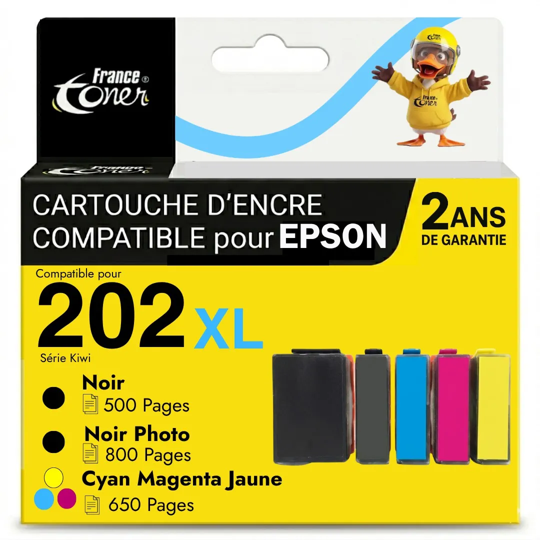 Pack de 5 cartouches d'encre compatibles France...