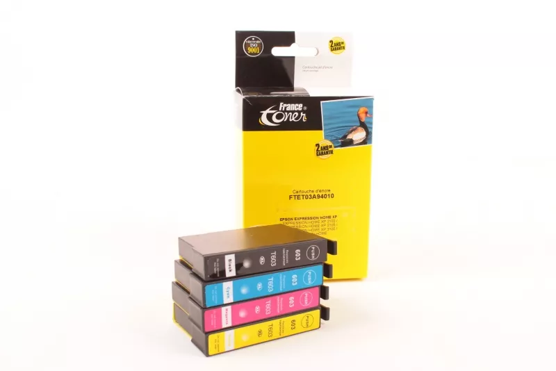 Pack de 4 cartouches d'encre compatibles France...