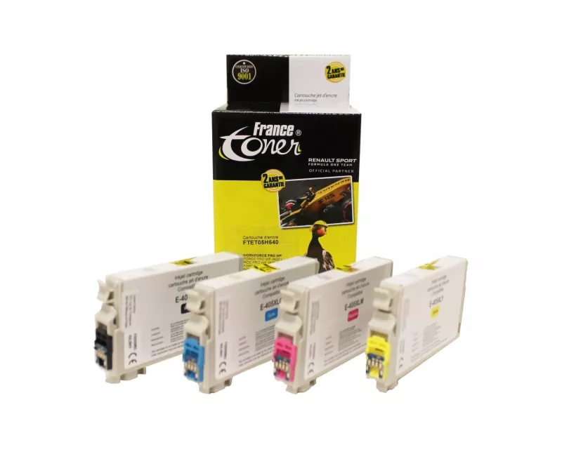 Pack de 4 cartouches d'encre compatibles France...