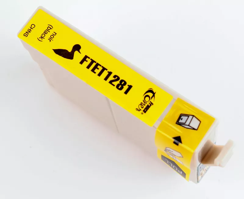 Cartouche d'encre FranceToner équivalent à EPSON T1281 Série Renard (C13T12814012) - NOIR - Format Standard