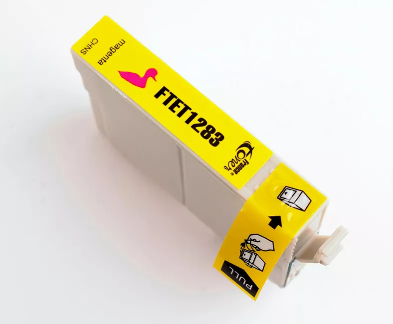 Cartouche d'encre FranceToner équivalent à EPSON T1283 Série Renard (C13T12834012) - MAGENTA (rouge) - Format Standard