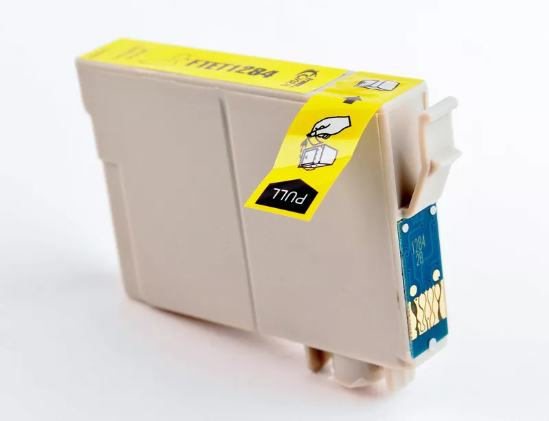 Cartouche d'encre FranceToner équivalent à EPSON T1284 Série Renard (C13T12844012) - JAUNE - Format Standard