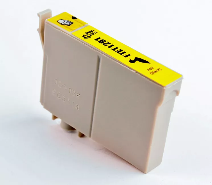 Cartouche d'encre FranceToner équivalent à EPSON T1291 Série Pomme (C13T12914012) - NOIR - Format XL