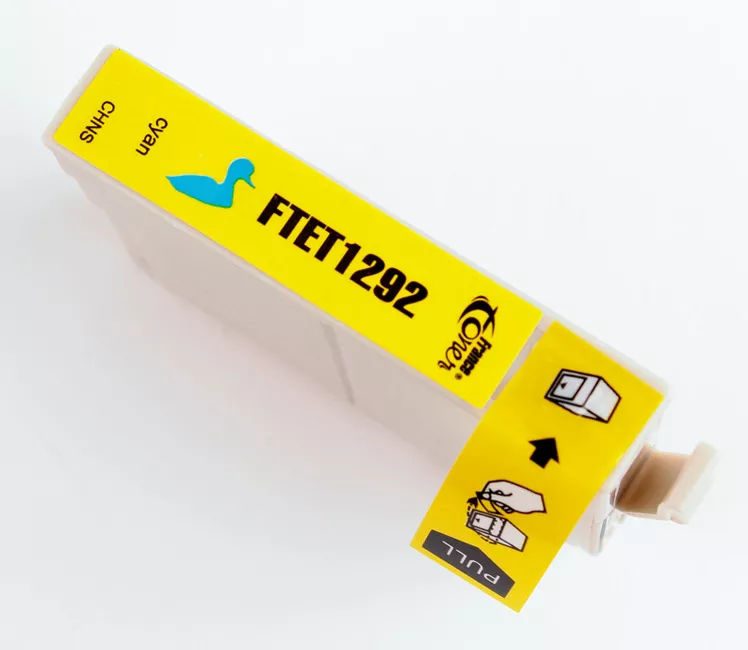 Cartouche d'encre FranceToner équivalent à EPSON T1292 Série Pomme (C13T12924012) - CYAN (bleu) - Format XL