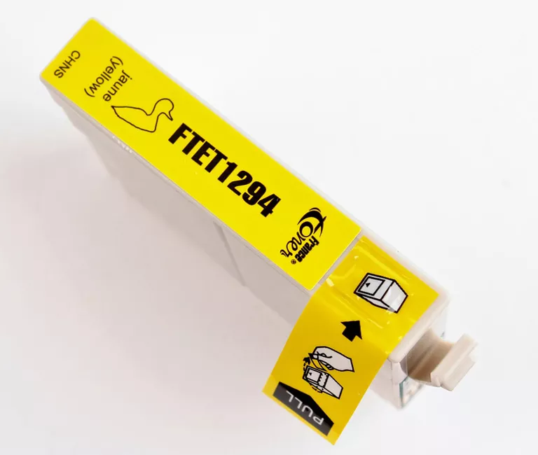Cartouche d'encre FranceToner équivalent à EPSON T1294 Série Pomme (C13T12944012) - JAUNE - Format XL