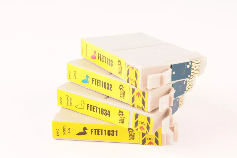 Pack de 4 cartouches d'encre FranceToner équivalent à EPSON 16XL Série stylo plume (C13T16364010) - 4 COULEURS - Format XL