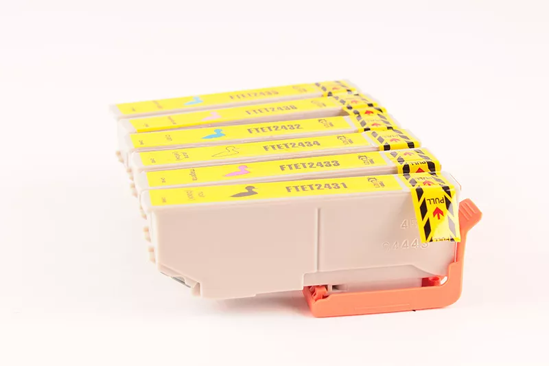 Pack de 6 cartouches d'encre FranceToner équivalent à EPSON 24XL Série éléphant (C13T24384010) - 6 COULEURS - Format XL