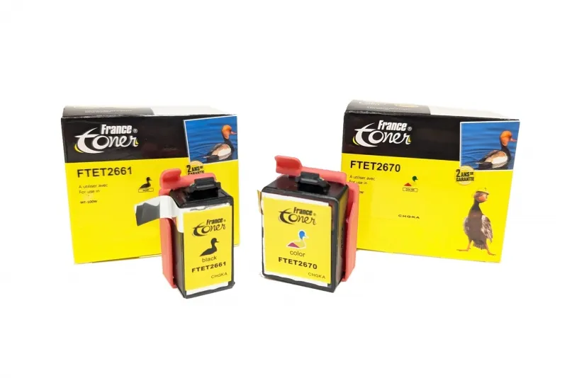 Pack de 2 cartouches d'encre compatibles France...