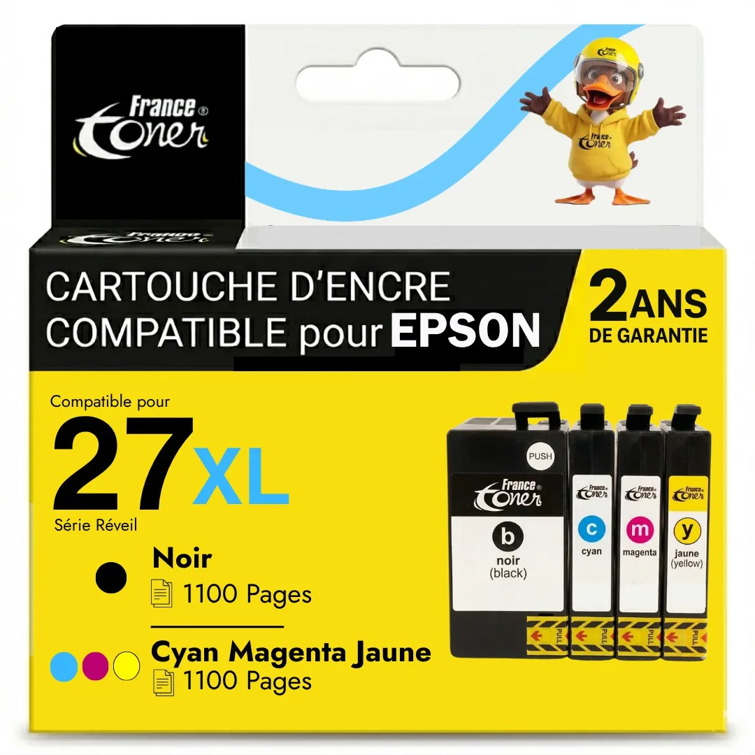 Pack de 4 cartouches d'encre compatibles France...