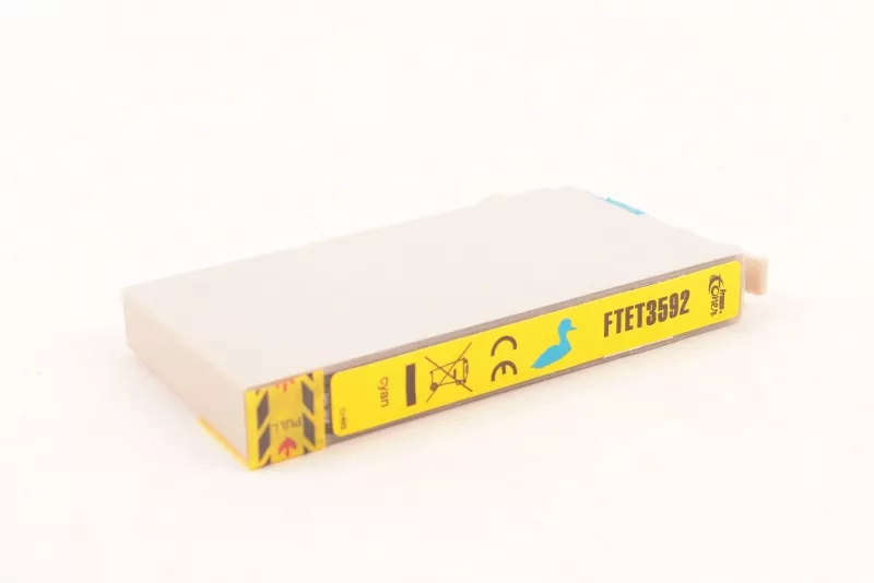 Cartouche d'encre FranceToner équivalent à EPSON 35XL série cadenas (C13T35924010) - CYAN (bleu) - Format Standard