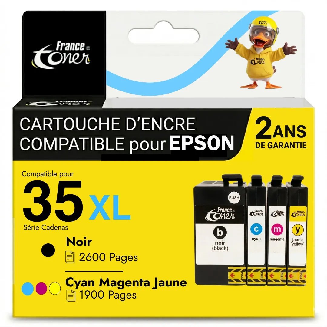 Pack de 4 cartouches d'encre compatibles France...