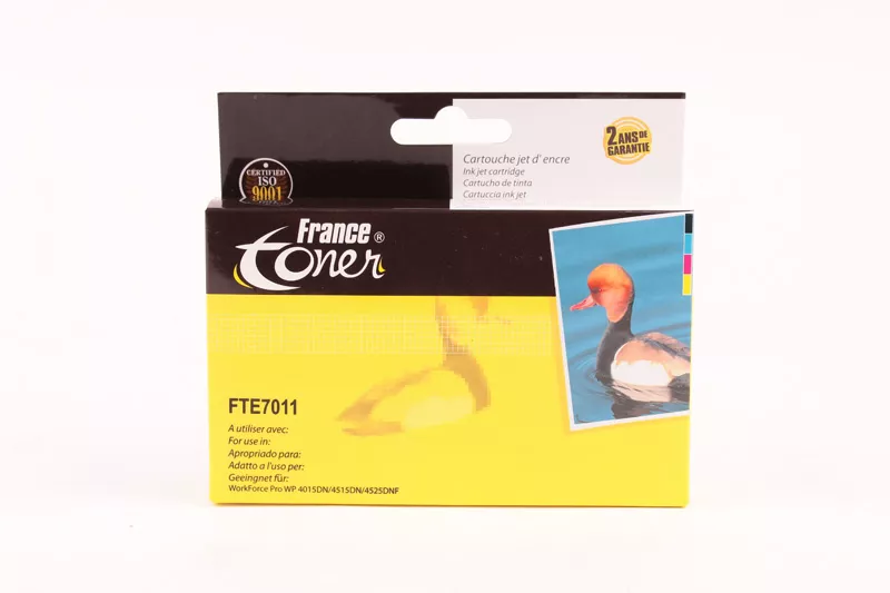 Cartouche d'encre FranceToner équivalent à EPSON T7011 série pyramide (C13T70114010) - NOIR - Format XXL
