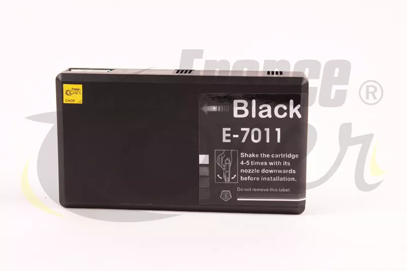 Cartouche d'encre FranceToner équivalent à EPSON T7011 série pyramide (C13T70114010) - NOIR - Format XXL