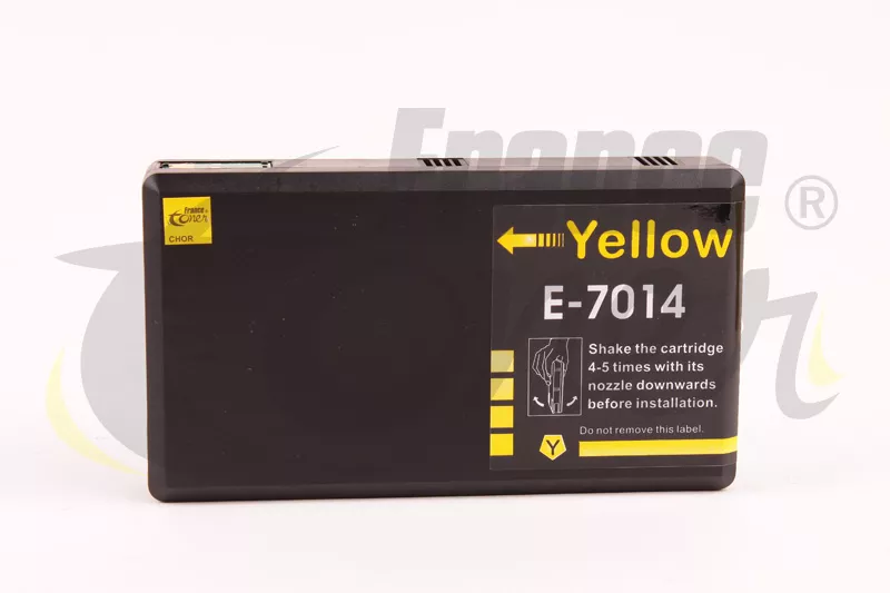 Cartouche d'encre FranceToner équivalent à EPSON T7014 série pyramide (C13T70144010) - JAUNE - Format XXL