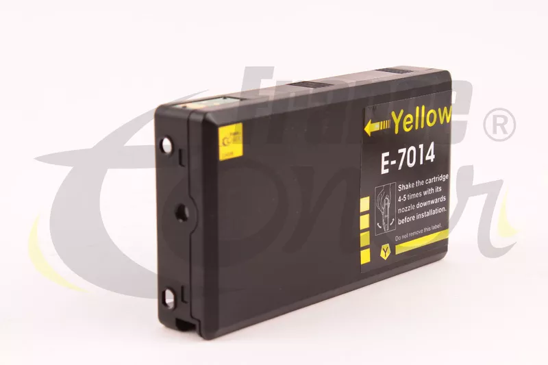 Cartouche d'encre FranceToner équivalent à EPSON T7014 série pyramide (C13T70144010) - JAUNE - Format XXL