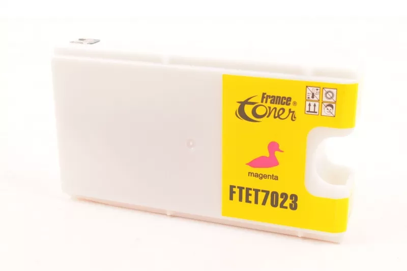Cartouche d'encre FranceToner équivalent à EPSON T7023 série Tour Eiffel (C13T70234010) - MAGENTA (rouge) - Format XL