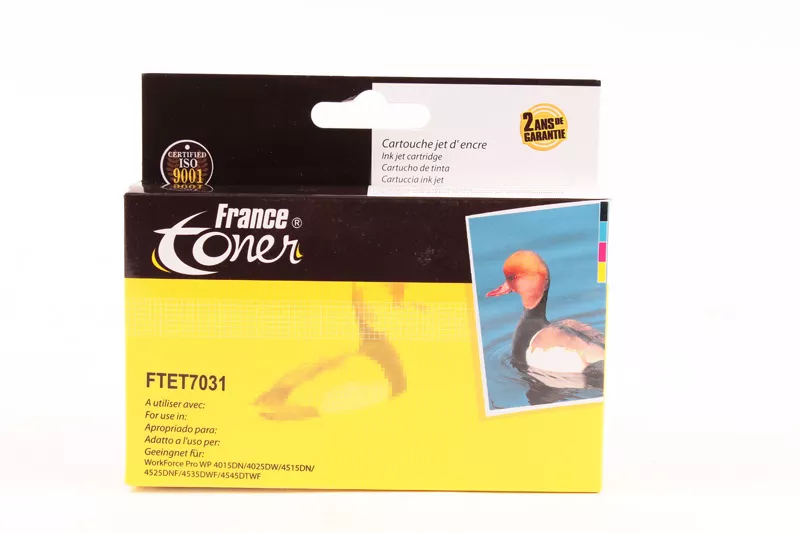 Cartouche d'encre FranceToner équivalent à EPSON série Big Ben (C13T70314010) - NOIR