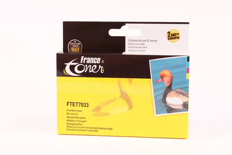 Cartouche d'encre FranceToner équivalent à EPSON série Big Ben (C13T70334010) - MAGENTA (rouge)
