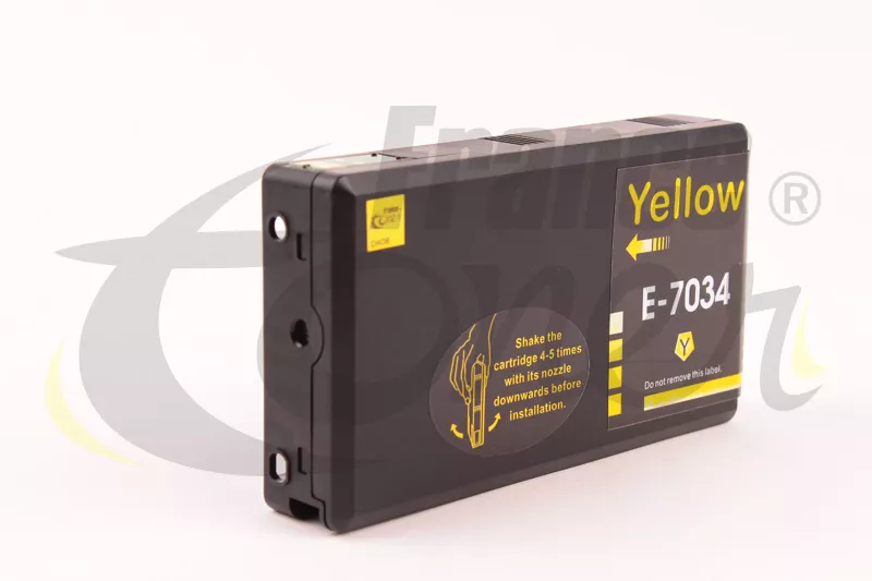 Cartouche d'encre FranceToner équivalent à EPSON série Big Ben (C13T70344010) - JAUNE