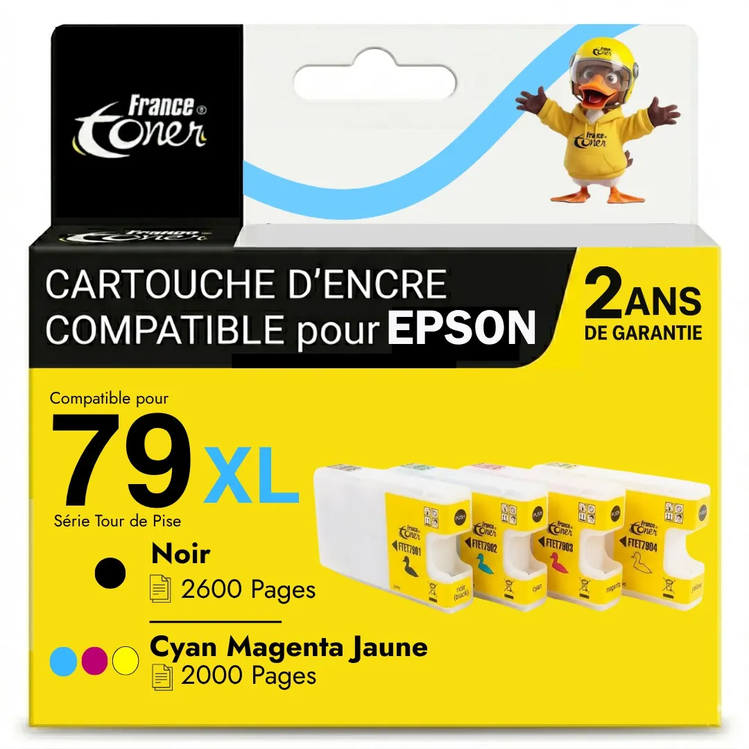 Pack de 4 cartouches d'encre compatibles France...