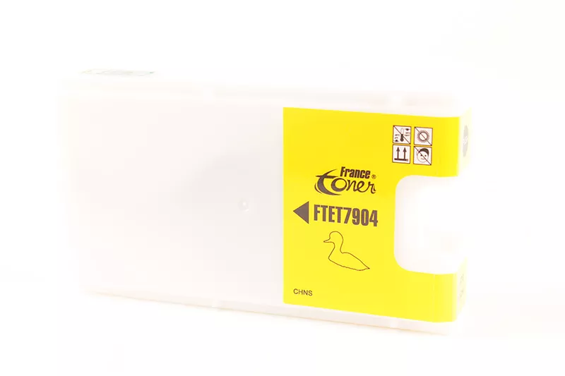 Cartouche d'encre FranceToner équivalent à EPSON 79XL Série Tour de Pise (C13T79044010) - JAUNE - Format XL