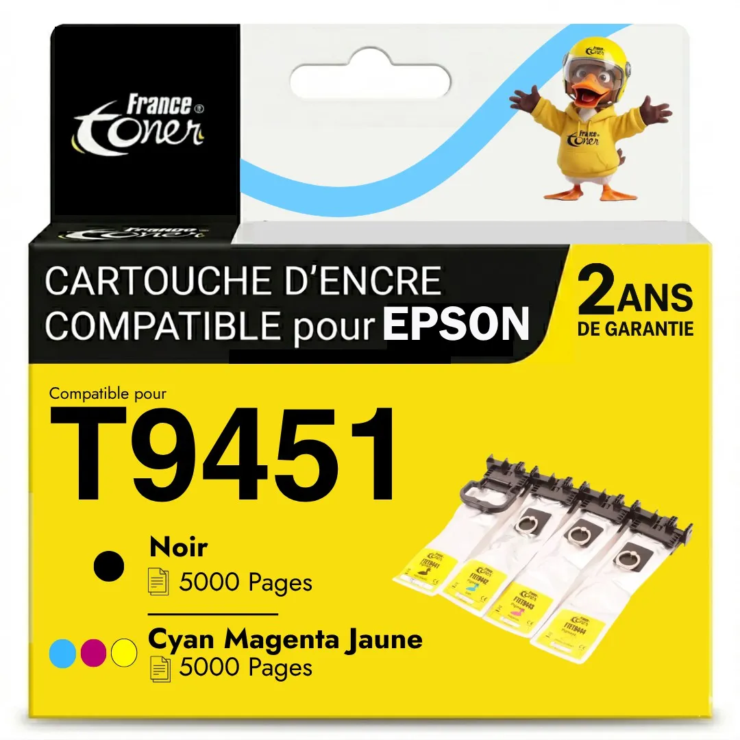 Pack de 4 cartouches d'encre compatibles France...