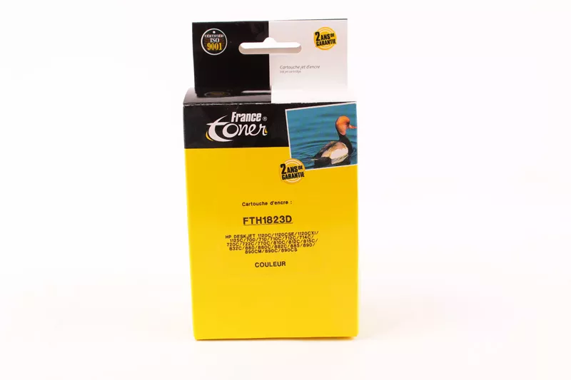 Cartouche d'encre FranceToner équivalent à HP 23 (C1823DE) - 3 COULEURS - Format Standard