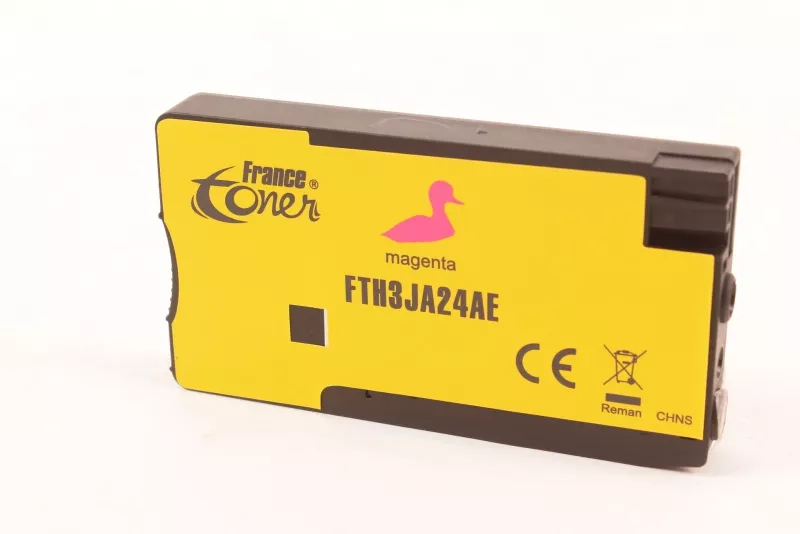 Cartouche d'encre FranceToner équivalent à HP 963 (3JA24AE) - MAGENTA (rouge) - Format Standard