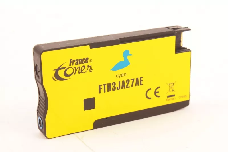 Cartouche d'encre FranceToner équivalent à HP HP963XL (3JA27AE) - CYAN (bleu) - Format XL