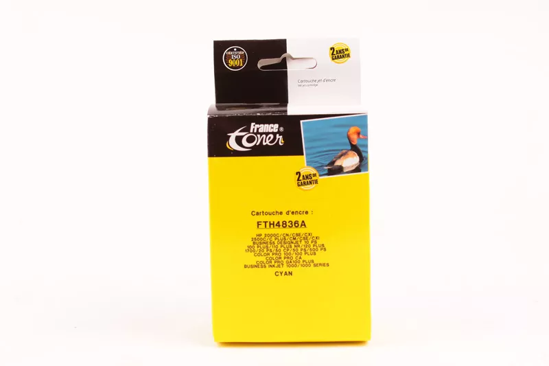 Cartouche d'encre FranceToner équivalent à HP 11 (C4836A) - CYAN (bleu) - Format Standard