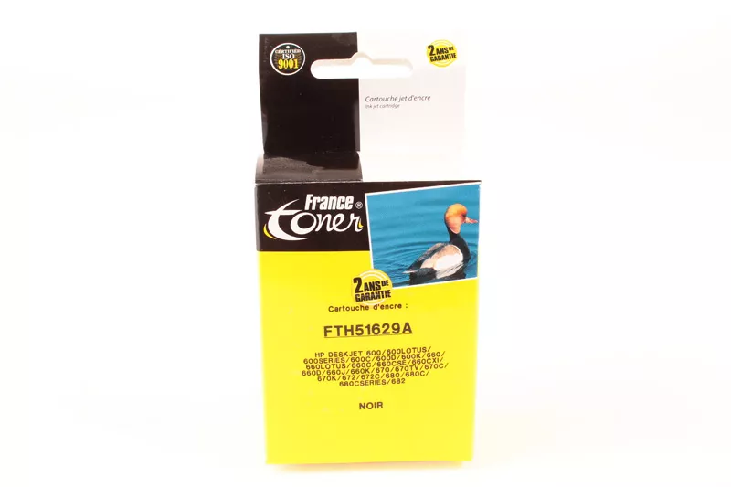 Cartouche d'encre FranceToner équivalent à HP 29 (51629AE) - NOIR - Format Standard
