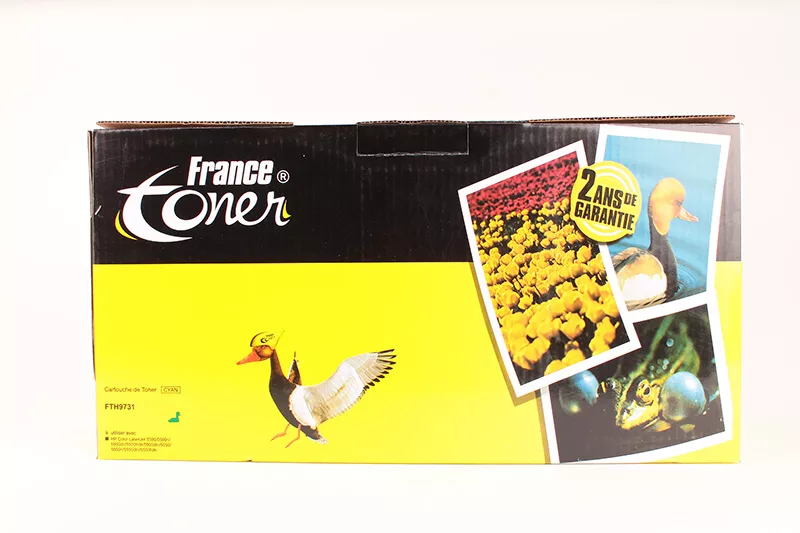 Toner FranceToner équivalent à HP 645A (C9731A) - CYAN (bleu) - Format Standard
