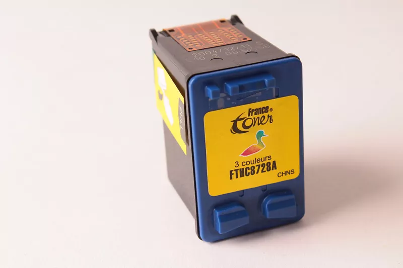 Cartouche d'encre FranceToner équivalent à HP 28 (C8728AE) - 3 COULEURS - Format Standard
