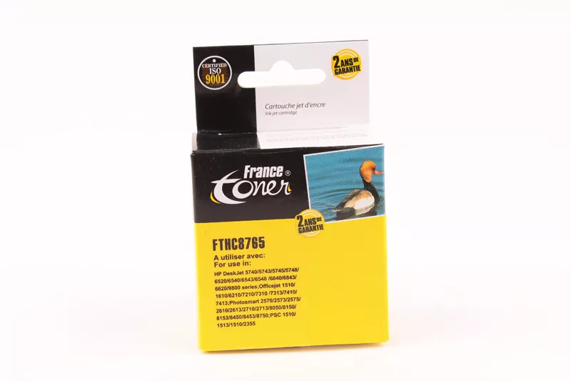 Cartouche d'encre FranceToner équivalent à HP 338 (C8765EE) - NOIR - Format Standard