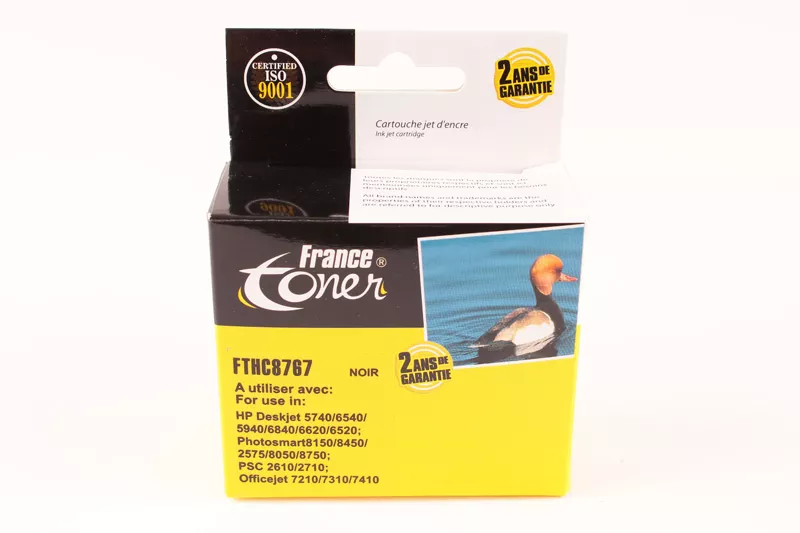 Cartouche d'encre FranceToner équivalent à HP 339 (C8767EE) - NOIR - Format Standard