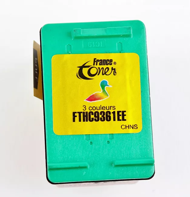 Cartouche d'encre FranceToner équivalent à HP 342 (C9361EE) - 3 COULEURS - Format Standard