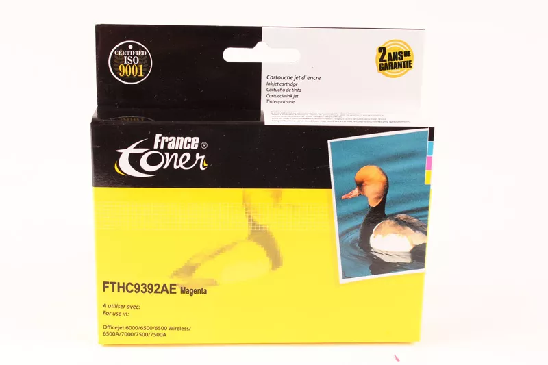 Cartouche d'encre FranceToner équivalent à HP 88XL (C9392AE) - MAGENTA (rouge) - Format XL